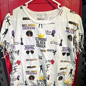 On Fire White Cotton T-Shirt